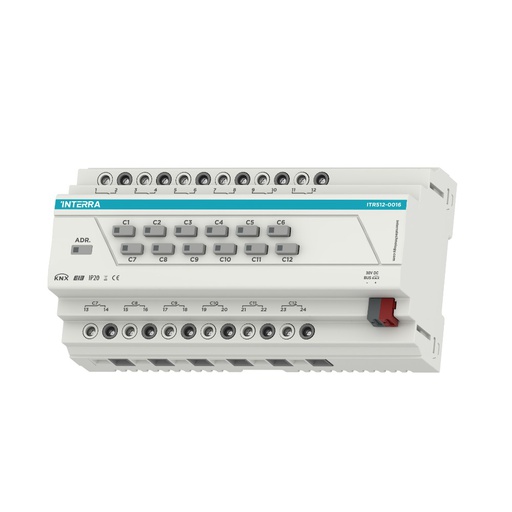 [ITR512-0016] KNX Combo Actuator - 12 Channels 16A ITR512-0016