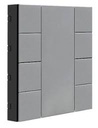 Công tắc - 8 Button Metalic Gray Plastic ITR308-0005