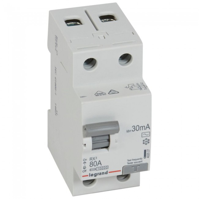 RCD 2P 80A 30mA 10kA - 402027