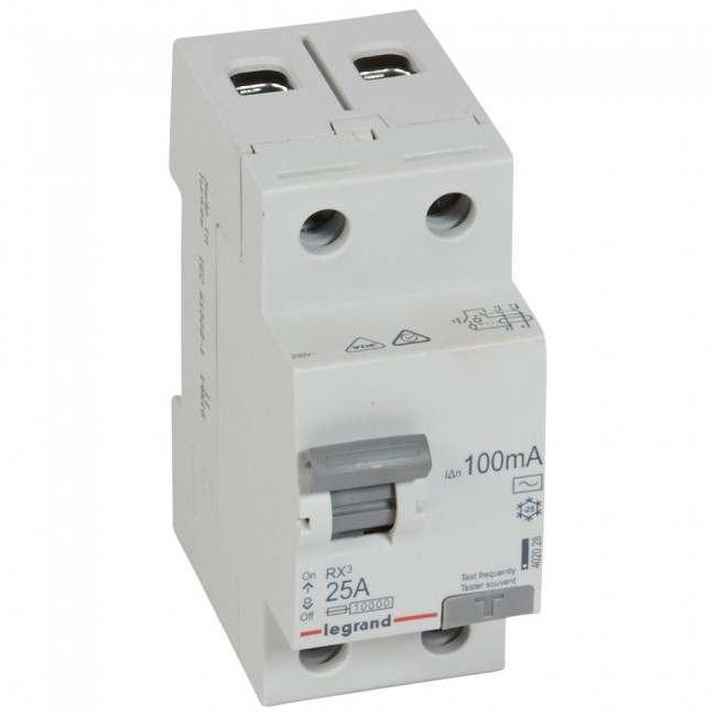 RCD 2P 25A 100mA 10kA - 402028