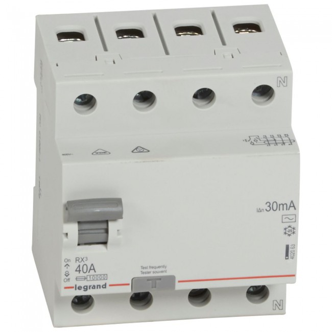 RCD 4P 40A 30mA 10kA - 402063