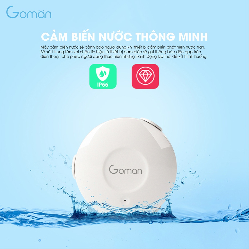 Cảm biến nước thông minh Wifi GOMAN GM-366W