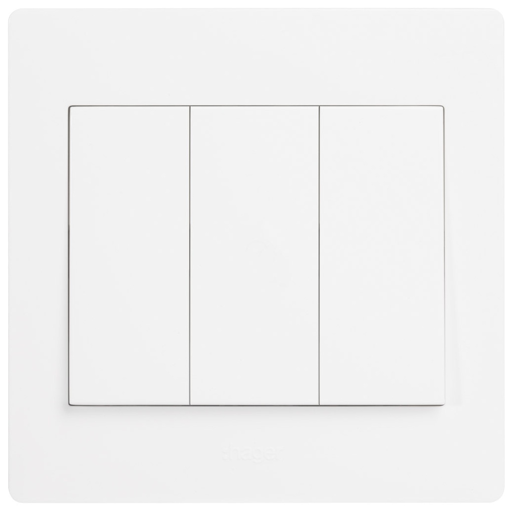 Công tắc ba 1 chiều WGML131 - Thiết bị điện Hager cao cấp chuẩn Châu Âu bền bỉ an toàn