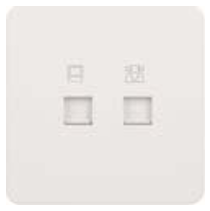 RJ11 + RJ45 (CAT 5E) OUTLET WGDT2RJRJ5