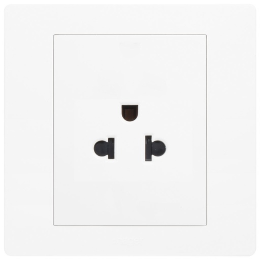 [WGMS116EA] Ổ cắm đơn 3 chấu WGMS116EA - Thiết bị điện Hager cao cấp chuẩn Châu Âu bền bỉ an toàn