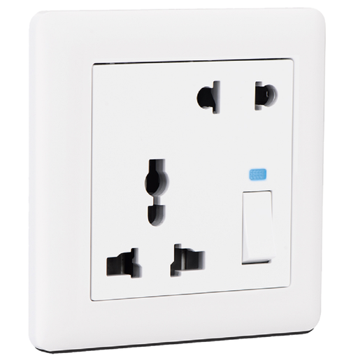 [BR025201] Ổ cắm đôi đa năng có công tắc BR025201