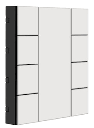 Công tắc- 8 Button Matt White Plastic ITR308-0003