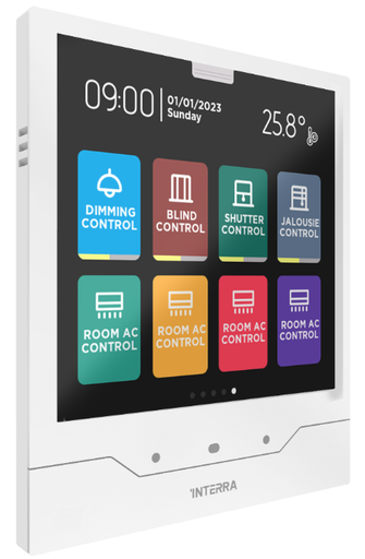 iX4 4'' KNX Touch Panel, White w/AQI