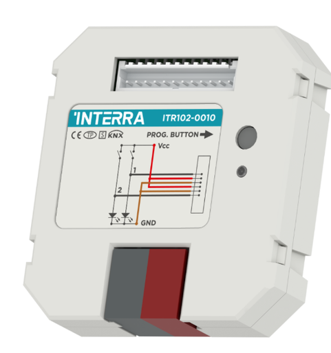 2 Channel KNX Binary Input / Push Button Interface
