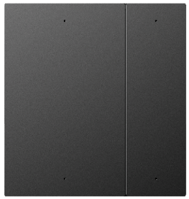 ZB P10 Series 4-Gang 4-Button Switch Panel (Black)